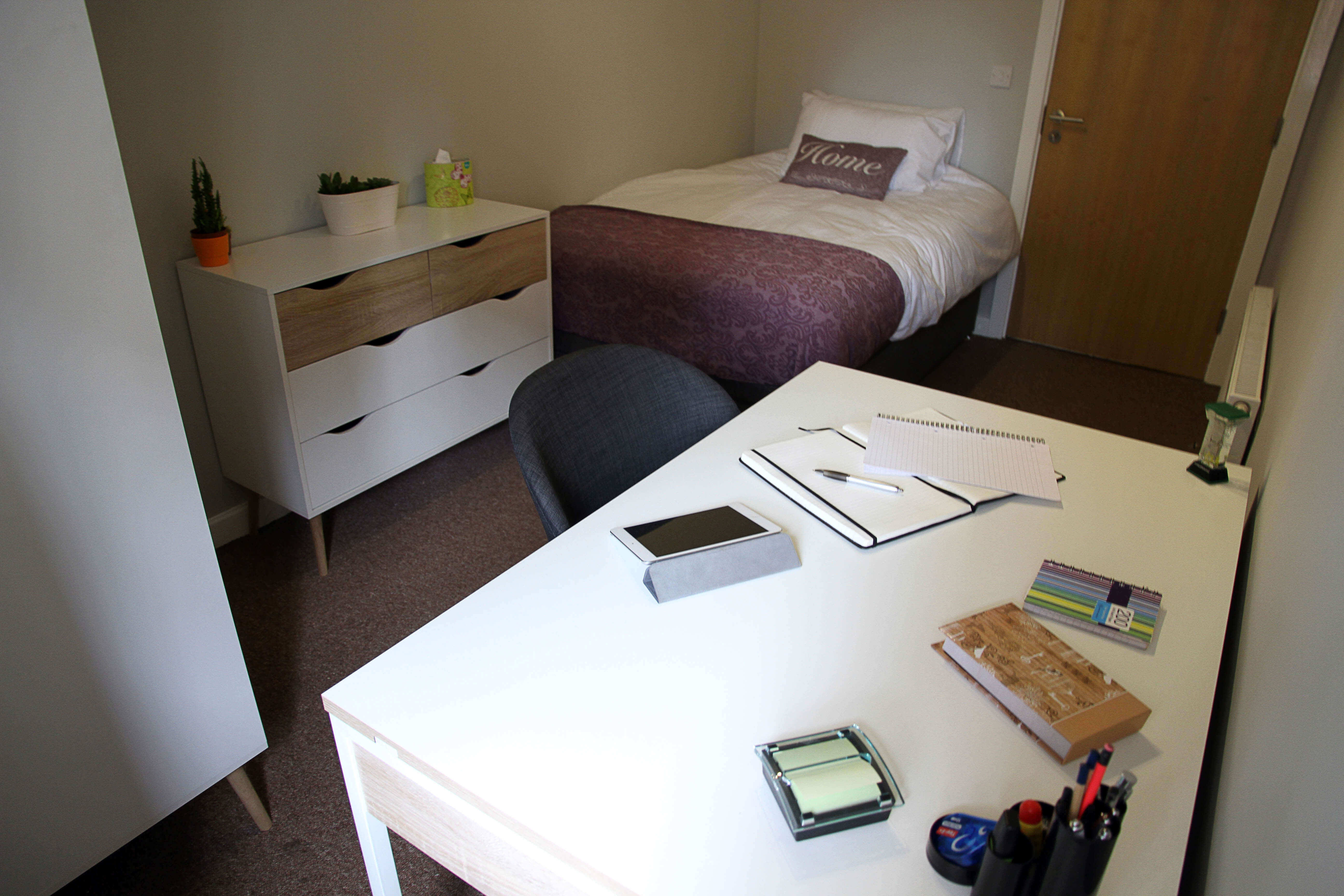 An organised space in our student accommodation
